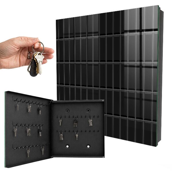 Boîte à clés decorative Rectangles noirs
