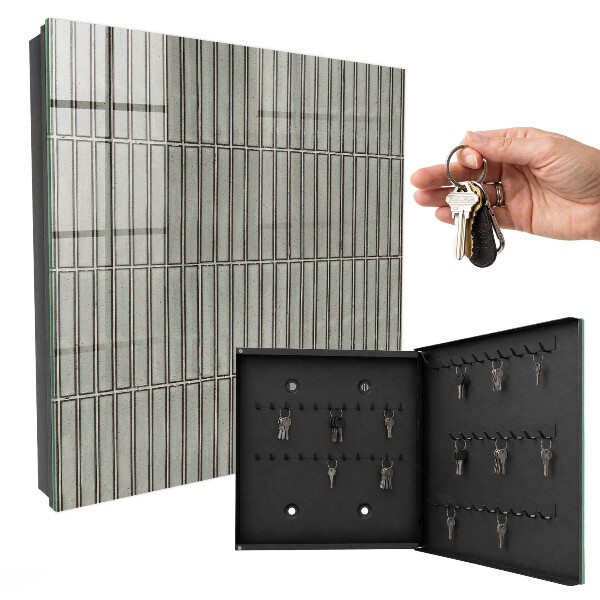 Armoire à clés murale Carreaux gris