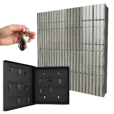 Armoire à clés murale Carreaux gris