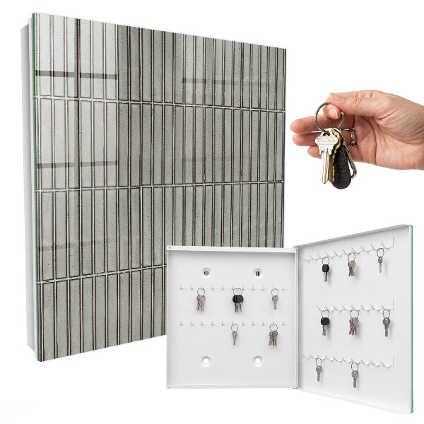 Armoire à clés murale Carreaux gris
