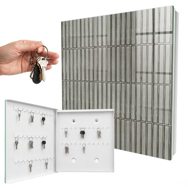 Armoire à clés murale Carreaux gris