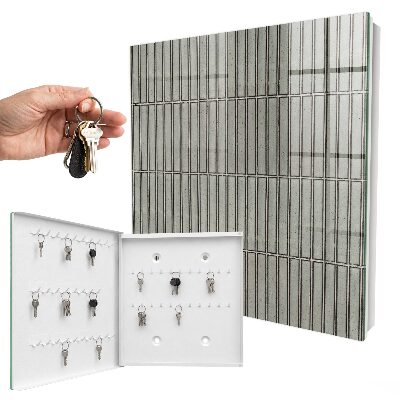 Armoire à clés murale Carreaux gris