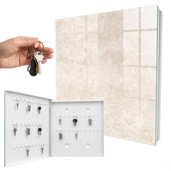 Boîte à clés decorative Élégance crémeuse