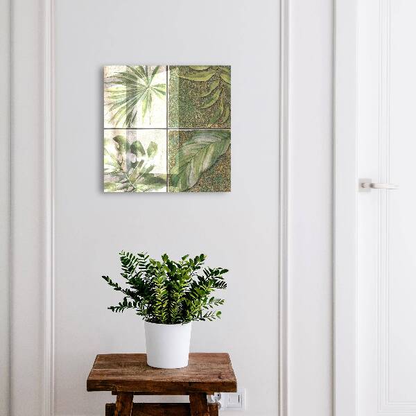 Boîte à clés decorative Carreaux végétaux