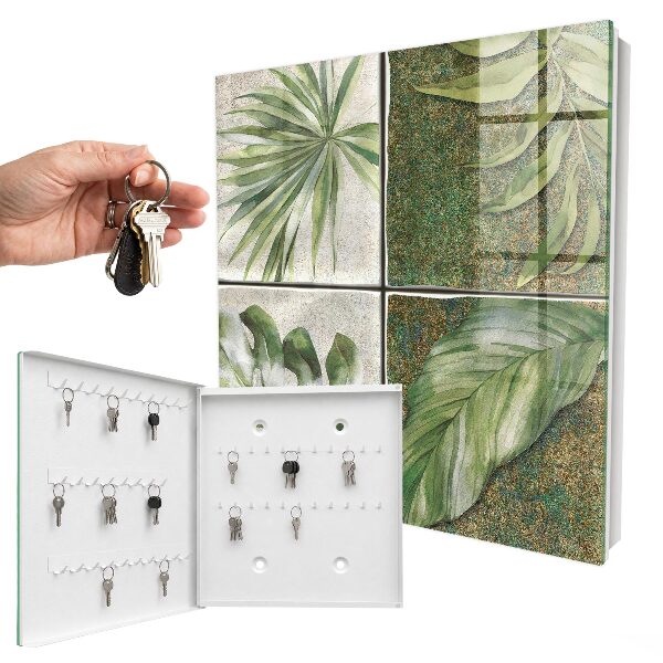 Boîte à clés decorative Carreaux végétaux