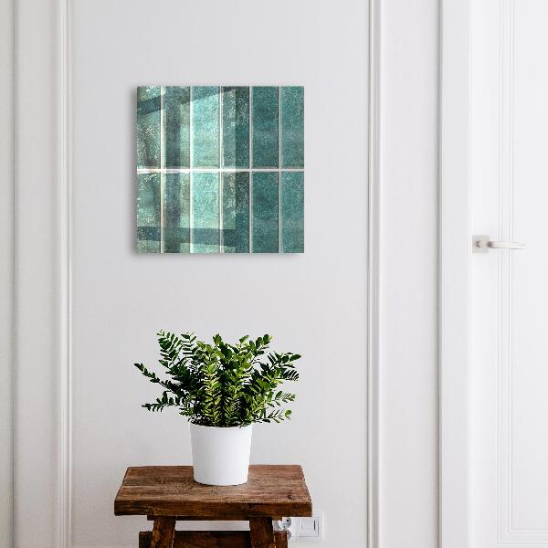 Boîte à clés decorative Carreaux turquoise