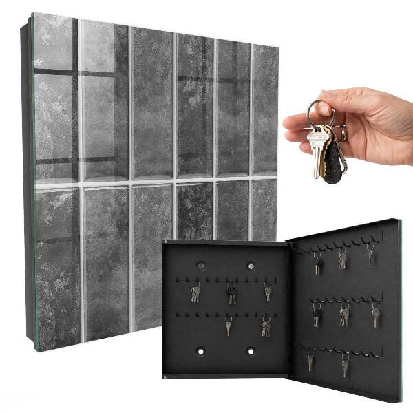 Armoire à clés murale Carreaux gris