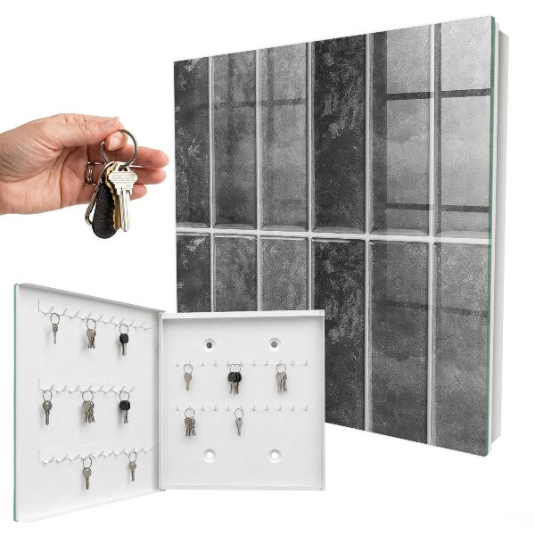 Armoire à clés murale Carreaux gris