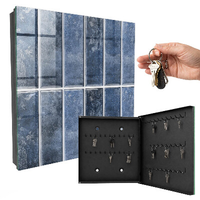 Armoire à clés murale Carreaux bleus