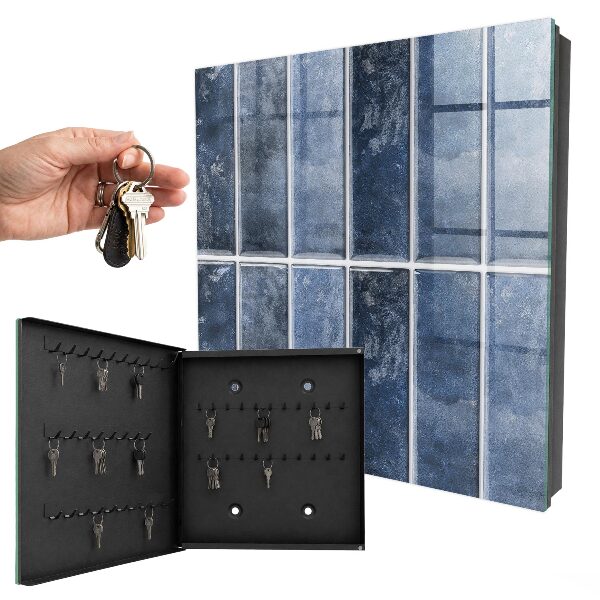 Armoire à clés murale Carreaux bleus