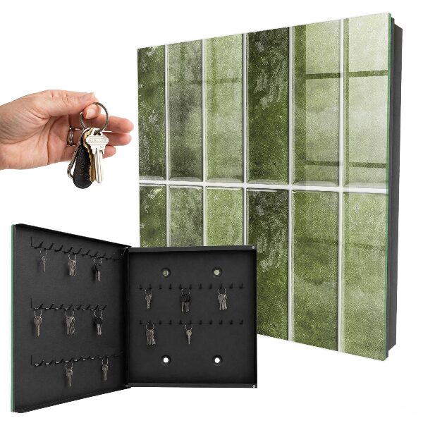 Boîte à clés decorative Carreaux verts