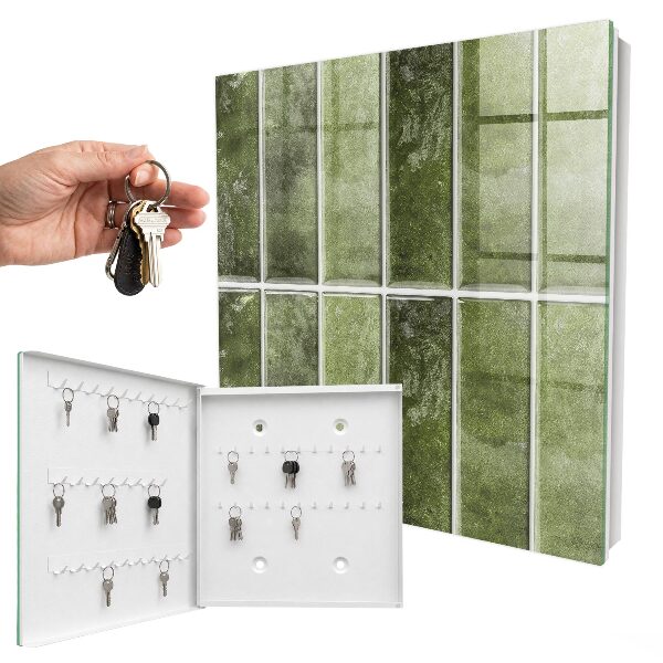 Boîte à clés decorative Carreaux verts
