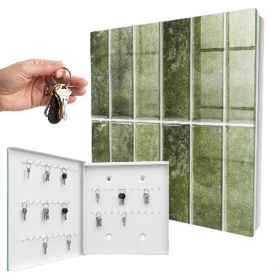 Boîte à clés decorative Carreaux verts