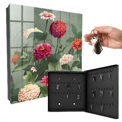Armoire à clés murale Jardin fleuri