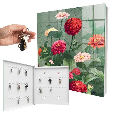Armoire à clés murale Jardin fleuri