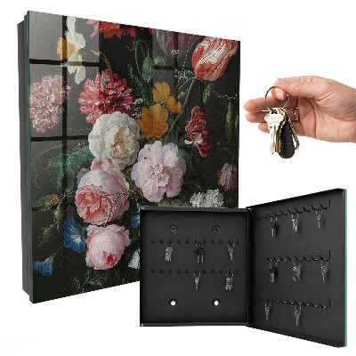 Armoire à clés murale Un bouquet de fleurs