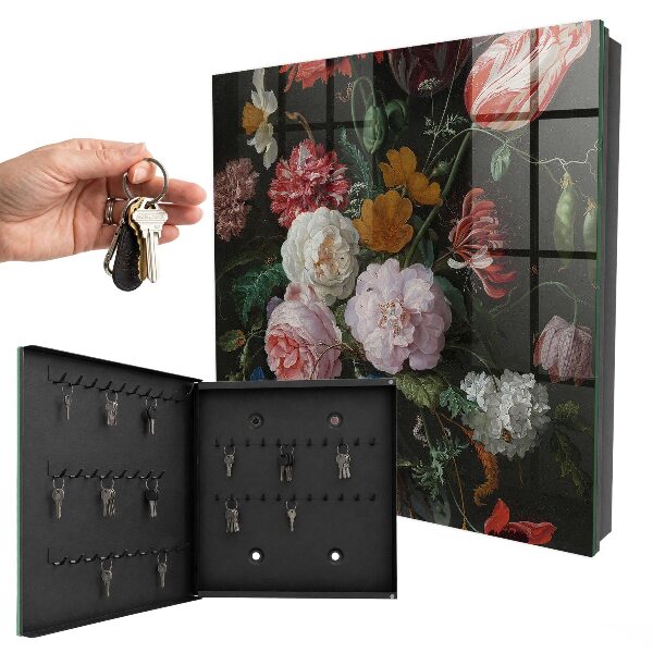 Armoire à clés murale Un bouquet de fleurs