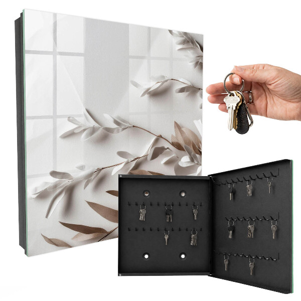 Armoire à clés murale Feuilles d'élégance