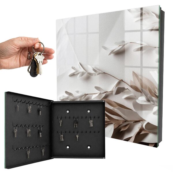 Armoire à clés murale Feuilles d'élégance