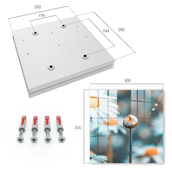Armoire à clés murale Légèreté florale