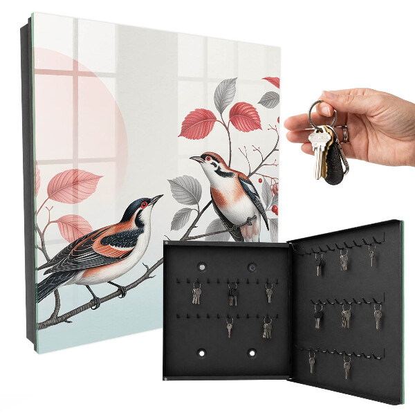 Armoire à clés murale Les oiseaux et la nature