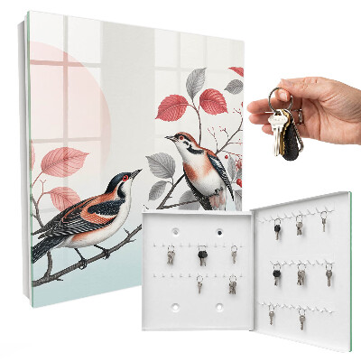 Armoire à clés murale Les oiseaux et la nature