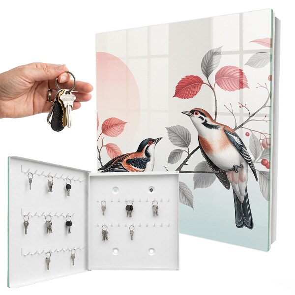 Armoire à clés murale Les oiseaux et la nature
