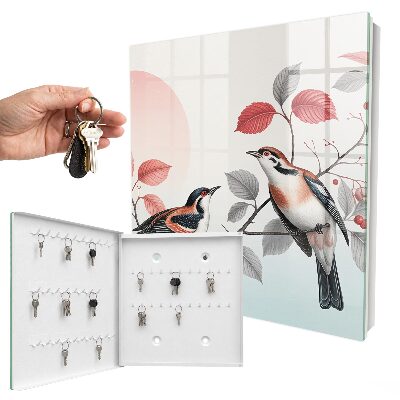 Armoire à clés murale Les oiseaux et la nature