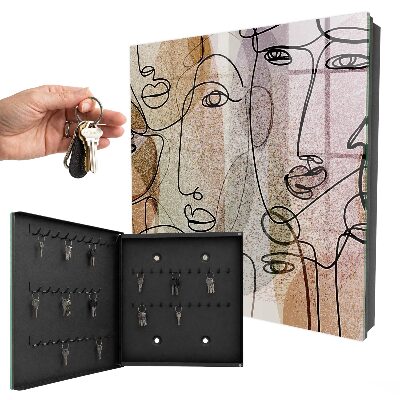 Boîte à clés decorative Dessin au trait