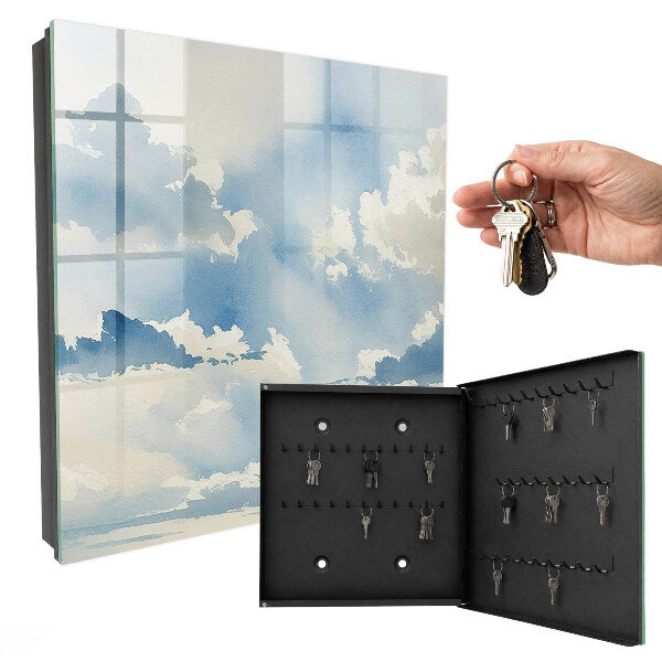 Armoire à clés murale Nuages ​​dans le ciel