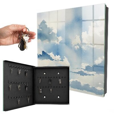Armoire à clés murale Nuages ​​dans le ciel