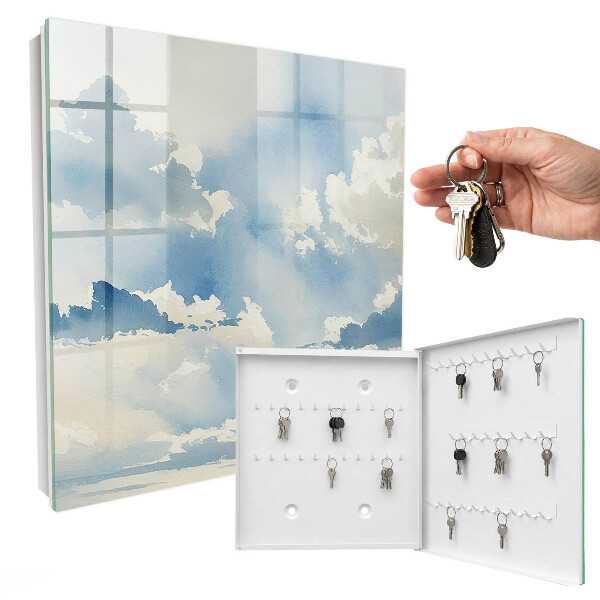 Armoire à clés murale Nuages ​​dans le ciel