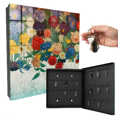 Armoire à clés murale Paradis des fleurs