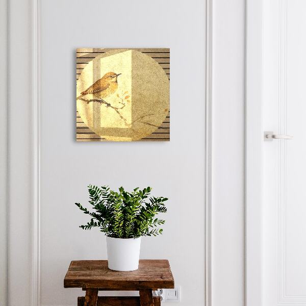 Armoire à clés murale Oiseau crème