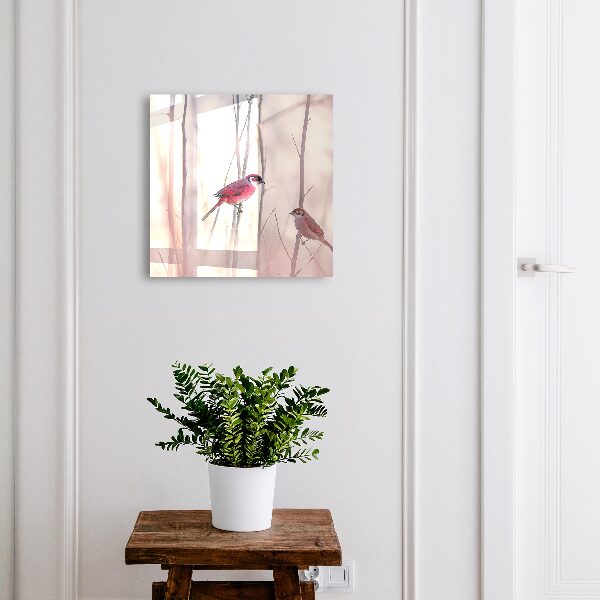 Boîte à clés decorative Deux oiseaux