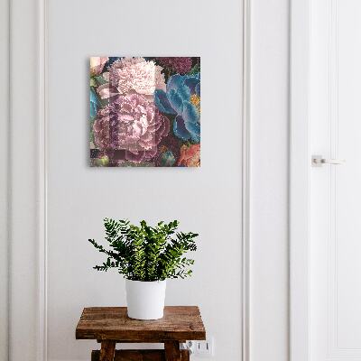 Armoire à clés murale Fleurs colorées