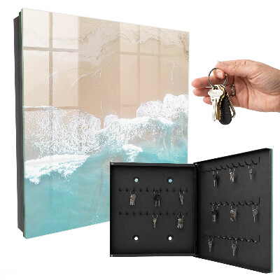 Armoire à clés murale Détente sur la plage