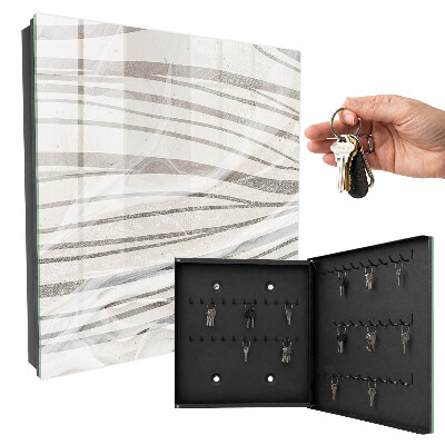 Armoire à clés murale Vagues de gris