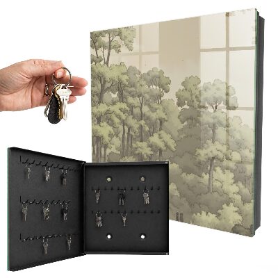 Armoire à clés murale Forêt verte
