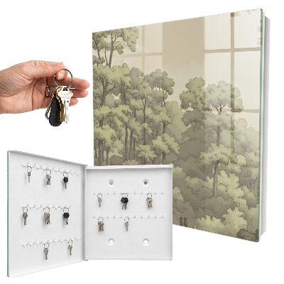 Armoire à clés murale Forêt verte