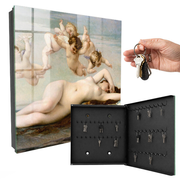Armoire à clés murale La Naissance de Vénus par Alexandre Cabanel