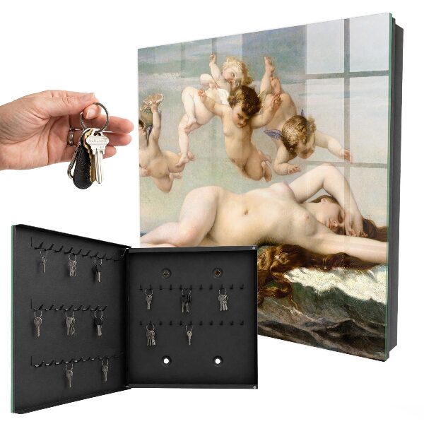 Armoire à clés murale La Naissance de Vénus par Alexandre Cabanel