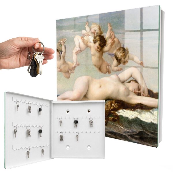 Armoire à clés murale La Naissance de Vénus par Alexandre Cabanel