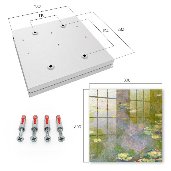 Boîte à clés decorative Les Nymphéas de Claude Monet