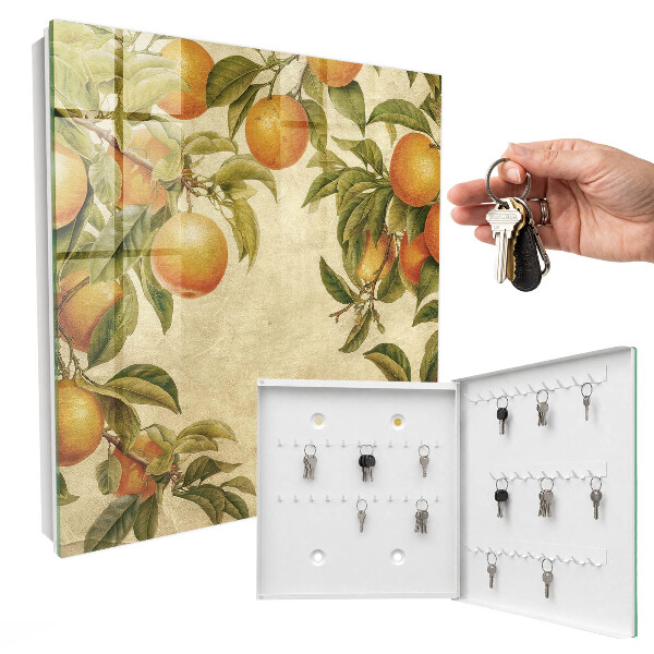 Armoire à clés murale Oranges et nature