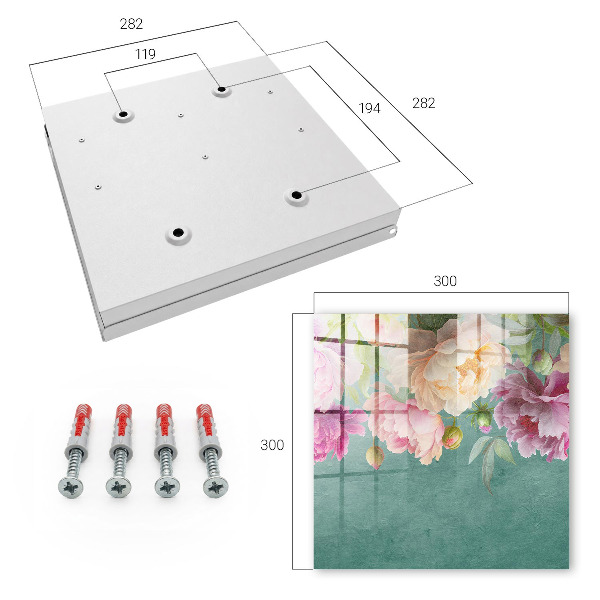 Boîte à clés decorative Élégance florale