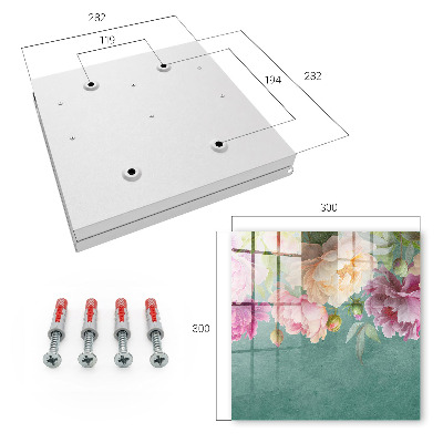 Boîte à clés decorative Élégance florale