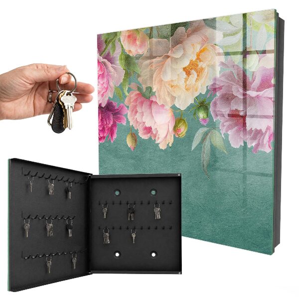 Boîte à clés decorative Élégance florale