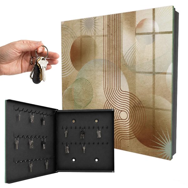 Armoire à clés murale Formes géométriques