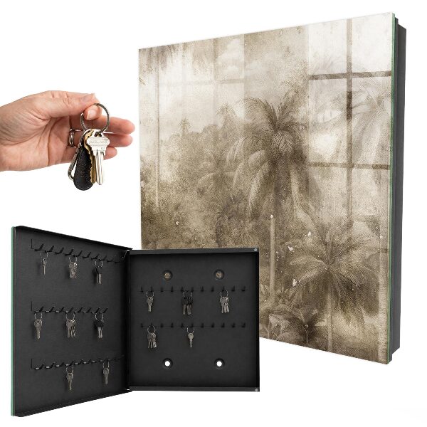 Armoire à clés murale Beige jungle